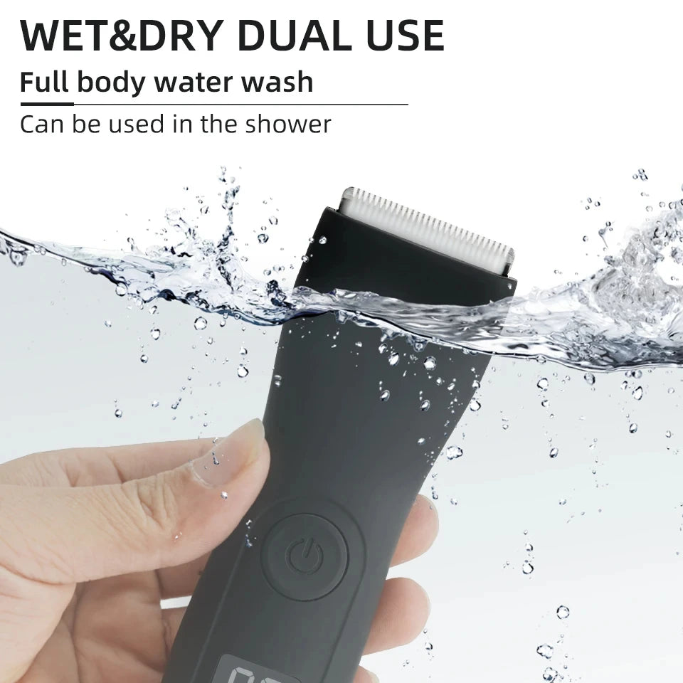 Men's body trimmer, men's balls, women's razor, bikini hair removal trimmer, groin and body razor, groomer, arm and beard razor