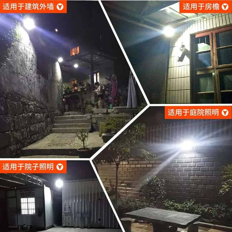30-500W lampes solaires éclairage extérieur lumière de jardin projecteur ménage Rural lampadaires Super lumineux étanche applique chaude