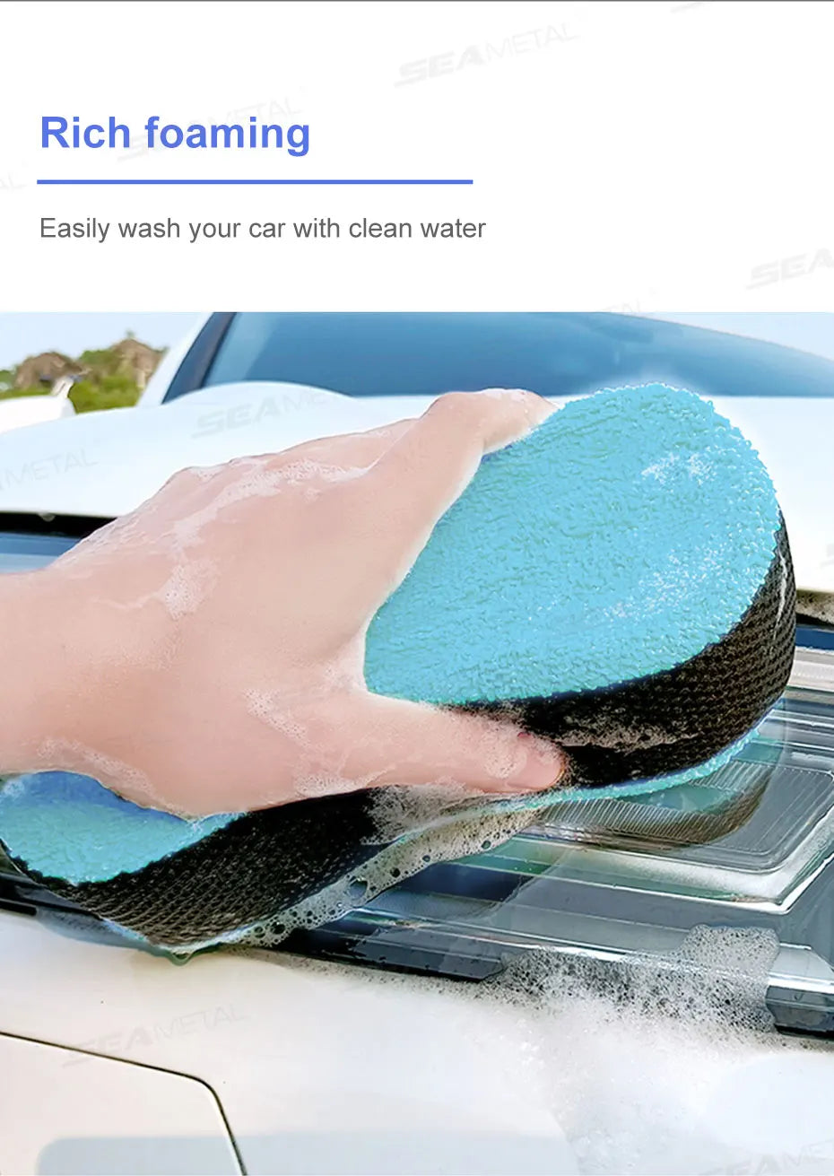 SEAMETAL éponge de lavage de voiture haute densité grande éponge de nettoyage à haute Absorption d'eau voiture détaillant polissage soin éponge de lavage