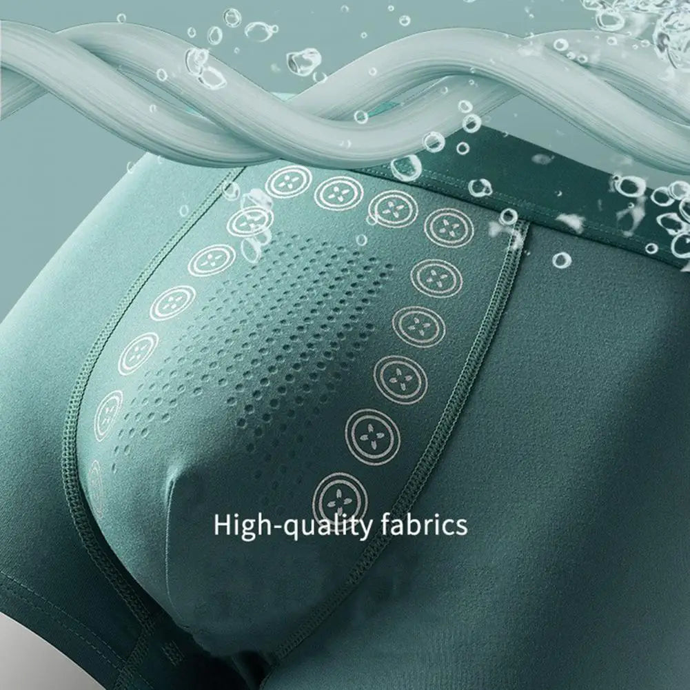 Culotte U Convex pour Homme, Sous-Vêtement Extensible, Particules de Énergie, Respirant, avec Trous