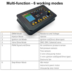 QDB 3A automatic ignition coil tester, electronic throttle test, IAC valves, high COP coils, injectors, FID valves, diagnostic tool