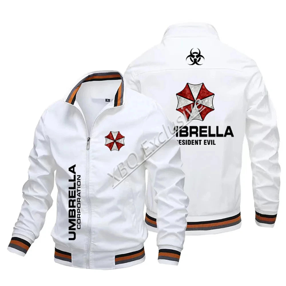 Veste de Baseball Quatre Saisons pour Homme, Blouson Bombardier observateur, Logo Umbrella Corporation, Nouvelle Mode