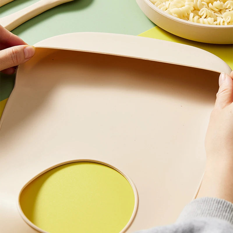 Bavoirs imperméables en Silicone pour bébés, couleur unie, réglage à 6 vitesses, poche de salive, tissus à roter pour enfants, accessoires pour nouveau-nés