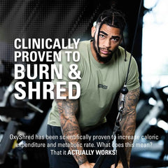 Poudre de pré-entraînement Oxyshred - Poudre de pré-entraînement avec L Glutamine et carnitine d'acétyl, boisson énergisante - Blast cosmique et mangue