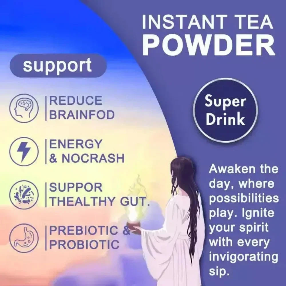 YERMA MAGIC Poudre de Yerba Mate instantanée - Soutient l'énergie et la santé intestinale