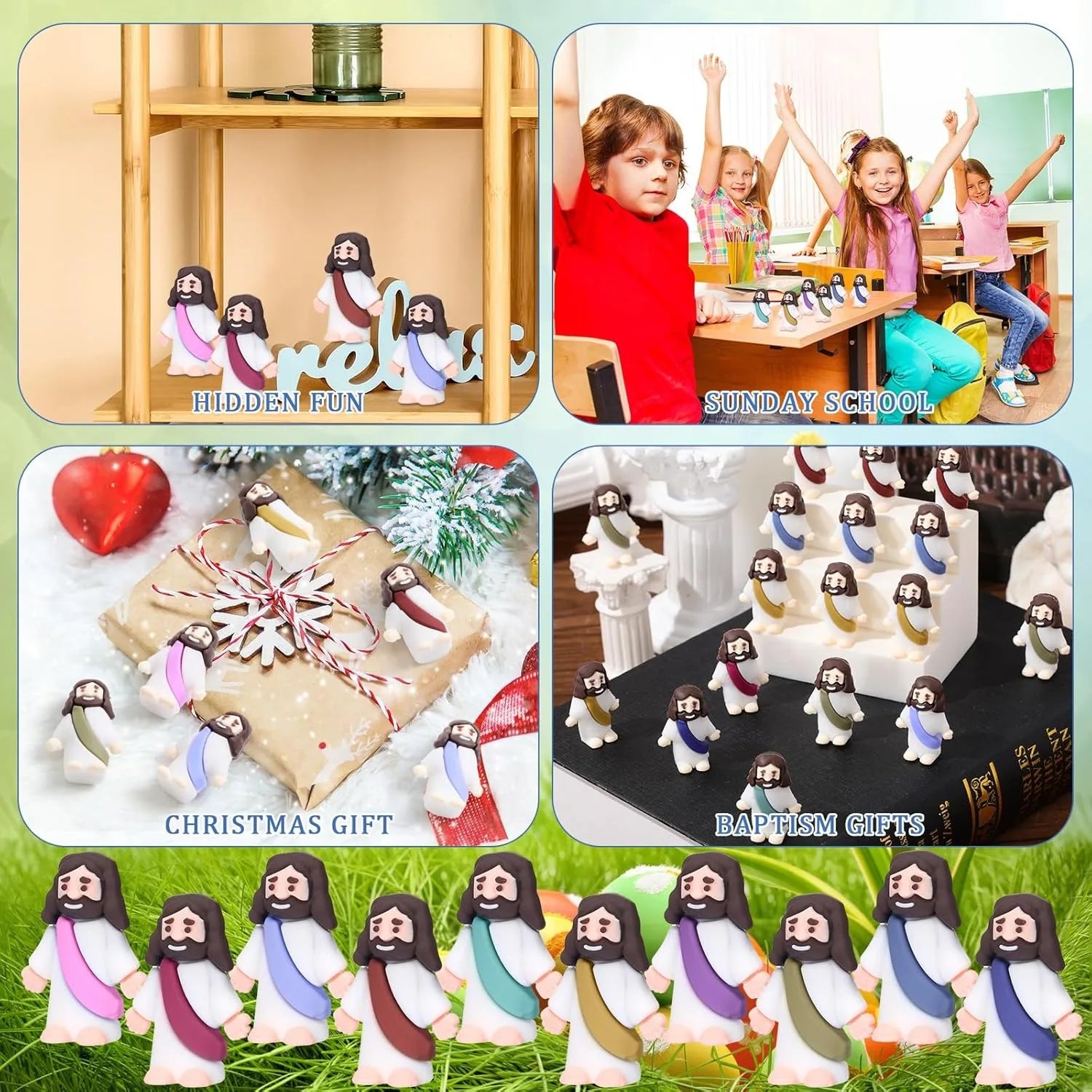 Easter Jesus Toys, Mini Easter Jesus Figurines, Decorative Multifunctional Party Favors, Sunday School Crafts, Multiple Specifications