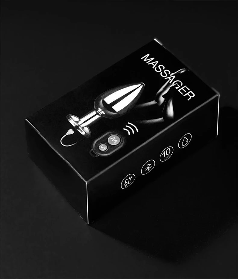 Adult sex toys, double-ended metal anal plug, couples' play, male and female anal dildo, G-spot massager, female SM plug masturbator