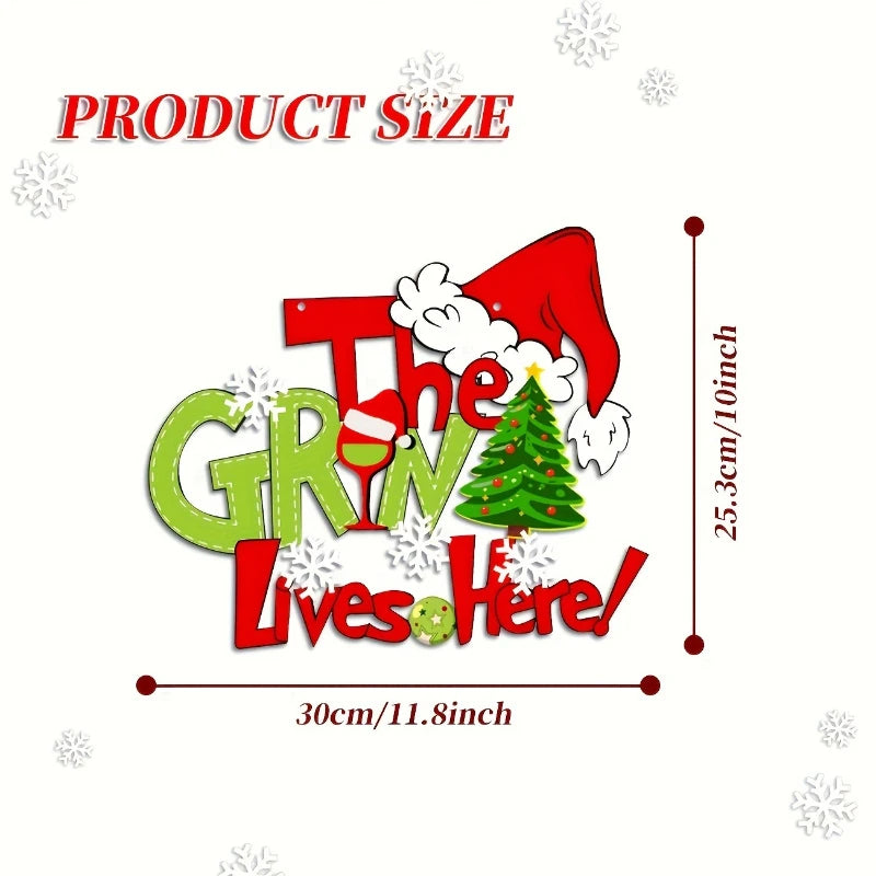 1-piece Christmas tree decorations, party decorations, festive atmosphere decorations, wall decorations and home decor