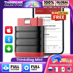 THINKCAR ThinkDiag Mini Scanner automobile OBD2, outils de Diagnostic de voiture, lecteur de Code OBD, diagnostic de tous les systèmes, mise à jour gratuite à vie