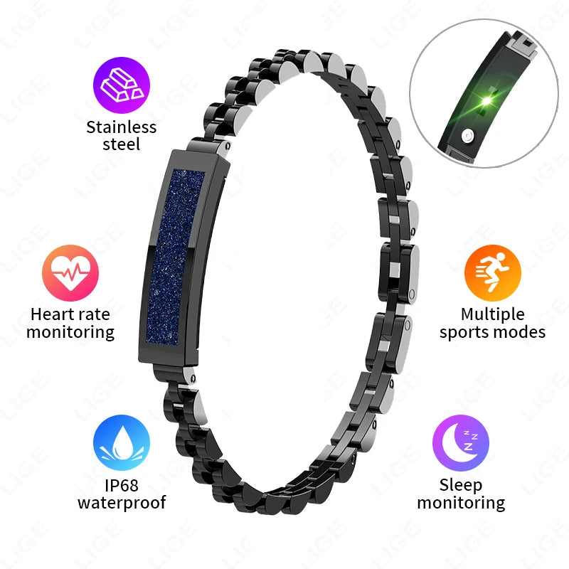 2025 nouvelle montre intelligente podomètre santé Bracelet intelligent femmes hommes sport Fitness étanche fréquence cardiaque surveillance du sommeil bracelets