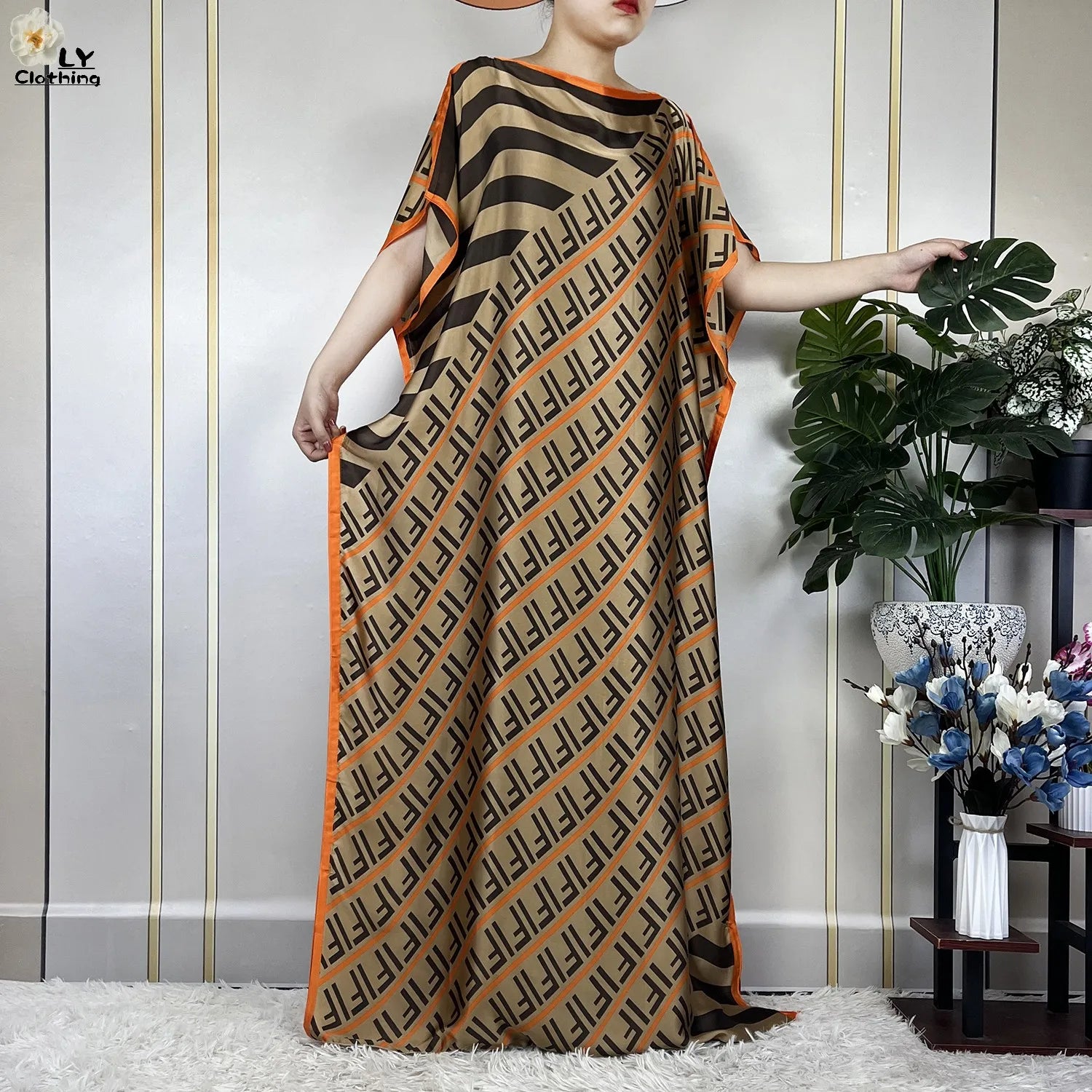 Muslim abayas with belt for women, African maxi dress, elegant evening dress, soft printed turban, new fashion, 2023