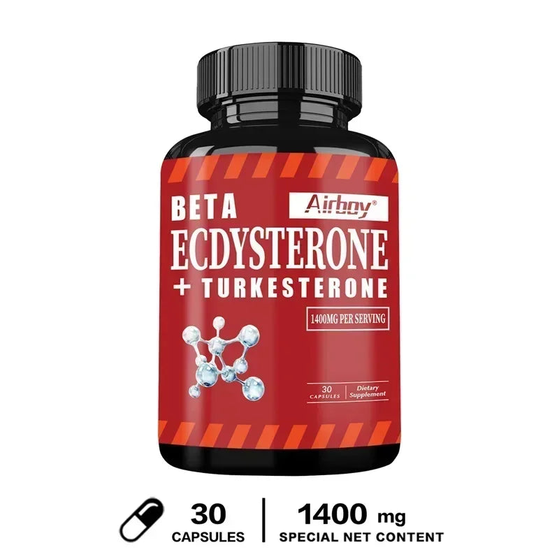Suppléments Beta Ecdysterone et Turkesterone – Améliore l'endurance des exercices, augmente la masse musculaire et la masse musculaire magre