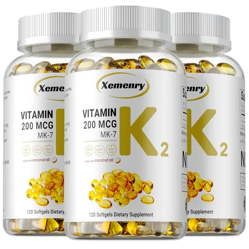 Supplément MK-7 de vitamine K2-Soutient la densité Sophia, les dents, la peau, la santé cardiaque et l'immunité