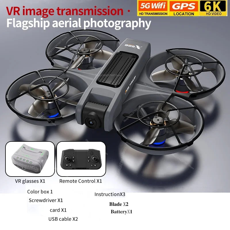 2025 nouveau Drone X266 8K WIFI GPS professionnel HD photographie aérienne avion télécommandé HD double caméra quadrirotor jouets cadeaux