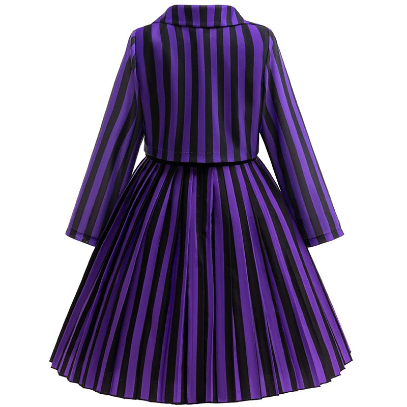 Robe de princesse pour filles, uniforme d'université élégant, costume de cosplay d'halloween pour filles de 4 à 12 ans, robe de bal de remise de diplôme, robes de fête pour filles