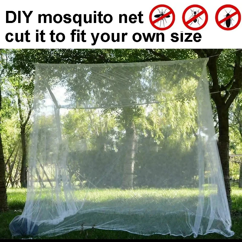 DIY mosquito net for outdoor hunting, garden, dormitory, tent, picnic, camping; adjustable size mosquito net, 2*3, 3*5/15, 5*5, 6*6m DIY net