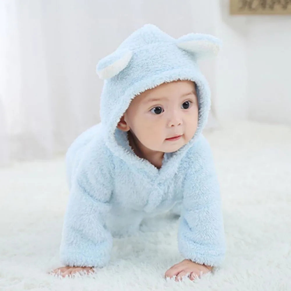 Nouveau-né bébé barboteuses hiver chaud polaire Bebe garçons fille Costume infantile filles vêtements Animal ensemble bébé combinaisons tenue de noël