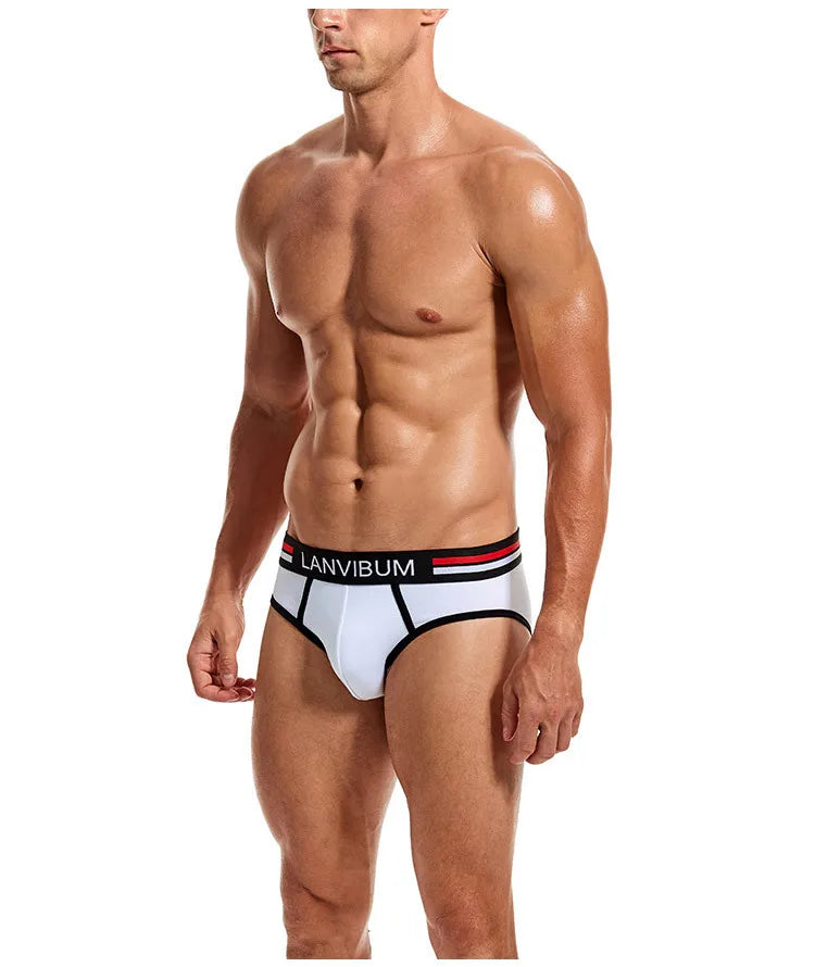 Ensemble 2 pièces - slips de sous-vêtements pour hommes en coton respirant jeunesse taille moyenne sous-vêtements pour hommes de grande taille slips d'été