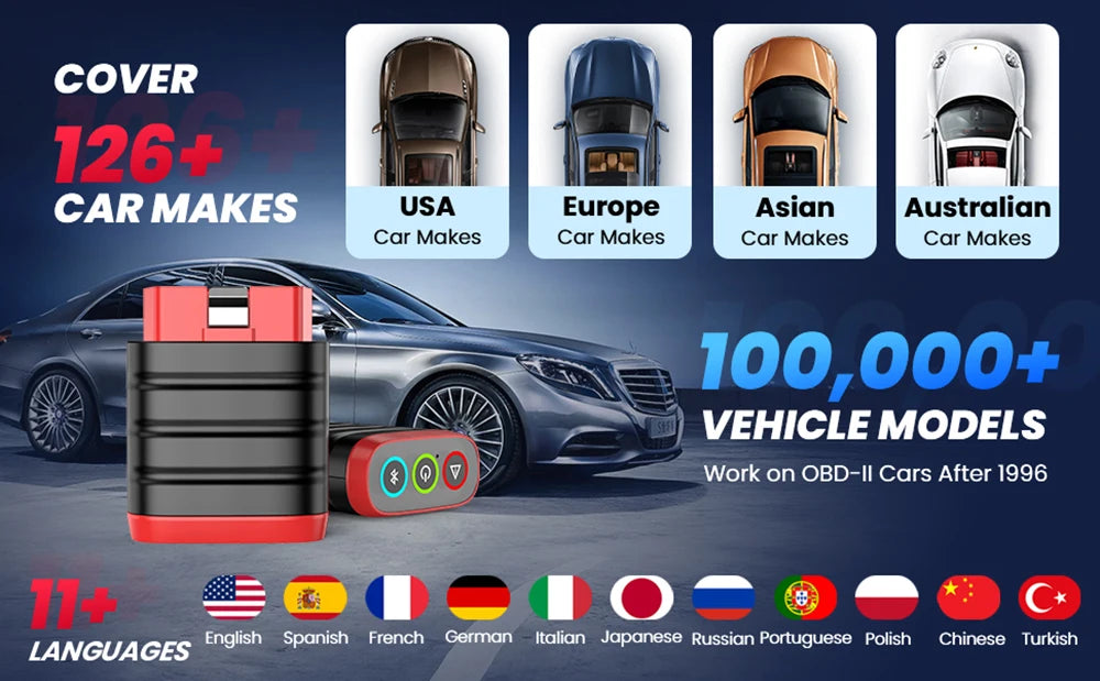 THINKCAR ThinkDiag Mini Scanner automobile OBD2, outils de Diagnostic de voiture, lecteur de Code OBD, diagnostic de tous les systèmes, mise à jour gratuite à vie