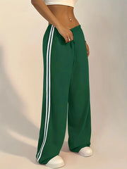 Women's casual long pants, fashionable versatile pants, spring and autumn style, solid color pants for girls