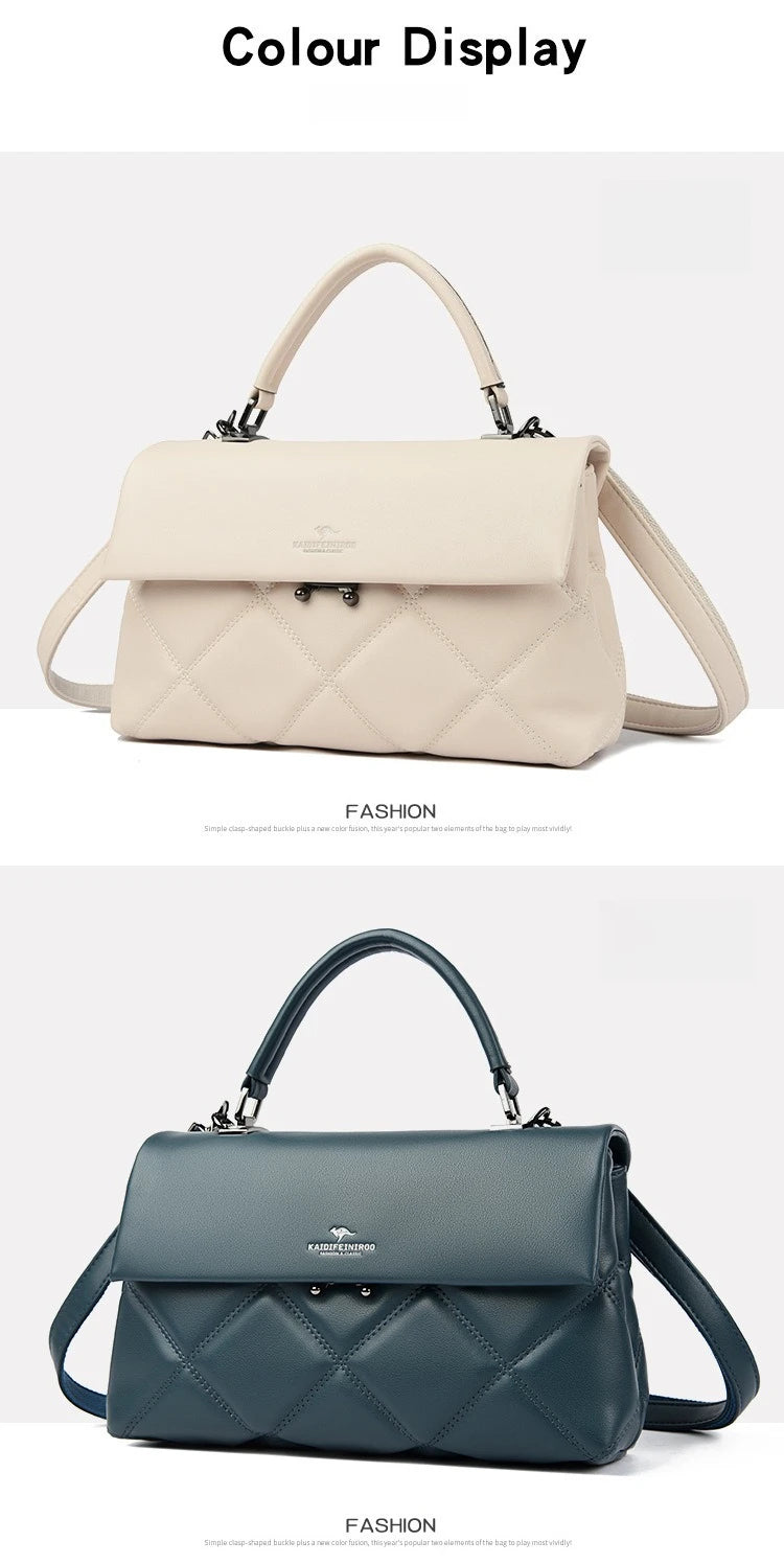 Sac pour femmes nouvelle tendance sacs à main coréens concepteur de luxe marque dames sacs à bandoulière en cuir souple mode polyvalent sacs à bandoulière