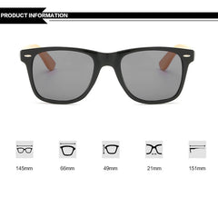 16 couleurs bambou lunettes de soleil hommes lunettes de soleil en bois femmes marque concepteur miroir Original bois lunettes de soleil rétro de sol masculino