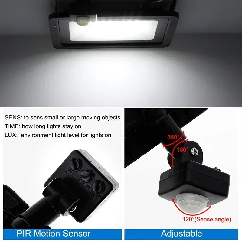 Éclairage LED étanche projecteurs extérieurs lampe 220V projecteur LED 100W 50W 30W 20W 10W pour jardin Garage rue applique murale