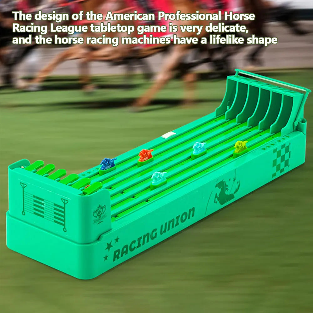 Jeu de société de course de chevaux électronique, jeu de bureau, ensemble de machines de course de chevaux, jouet coule pour fête de famille, batterie 62