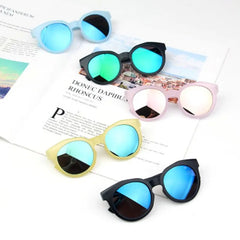 Lunettes de soleil rondes colorées pour enfants, classiques, rétro, mignonnes, UV400, pour garçons et filles, offre spéciale