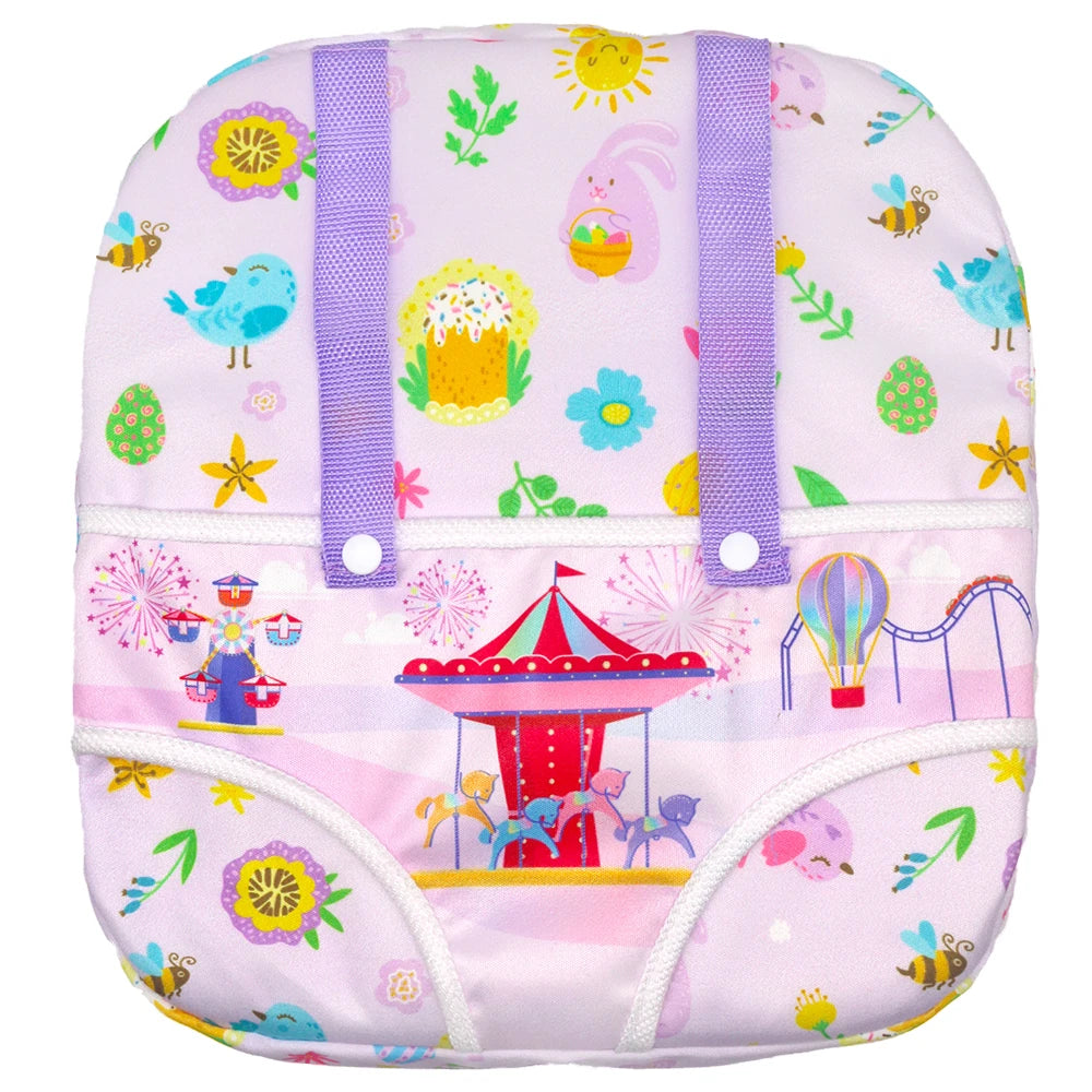 Sac à dos porte-poupée en peluche pour poupée, accessoires de poupée, porte-avant/arrière avec sangles, accessoires de poupée pour nouveau-né de 43cm, paquets sortants