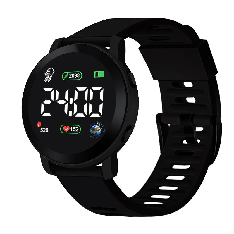 Ensemble de montres électroniques pour enfants, ensemble d'horloge numérique de Sport pour enfants, bracelet en Silicone, affichage LED, montre-bracelet pour filles et garçons