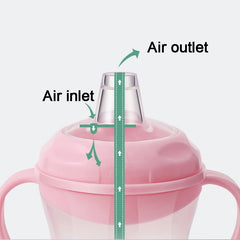 Bouteille d'eau pour enfants, bouteilles d'eau étanches, tasses portables d'extérieur pour enfants, tasses d'entraînement pour nourrissons avec poignée