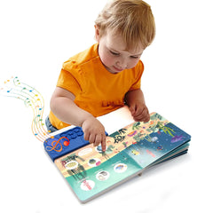 Livres Audio électroniques pour enfants, livres cognitifs avec mélodie et lumières, sons de batterie, jouets éducatifs interactifs préscolaires