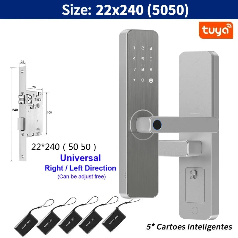 Serrure de porte intelligente pour maison et appartement, caméra d'Arabie Saoudite, WiFi