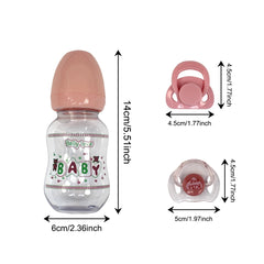 Jolis accessoires de poupée Reborn, sucette magnétique et biberons, fournitures factices pour nouveau jouet de poupée bébé Reborn