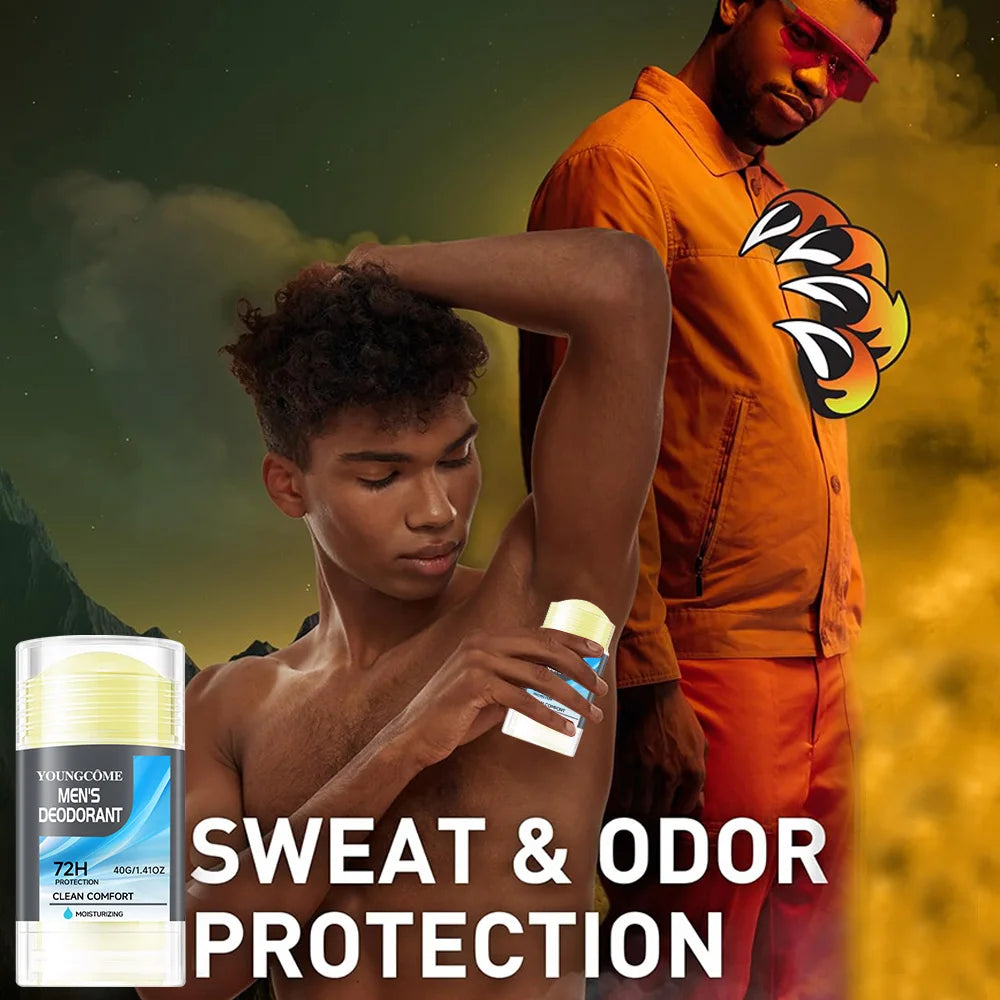 Bâton déodorant déodorant naturel pour hommes, Anti-transpiration, garde sécher, parfum durable, élimine les odeurs des aisselles, bâton rafraîchissant pour les aisselles