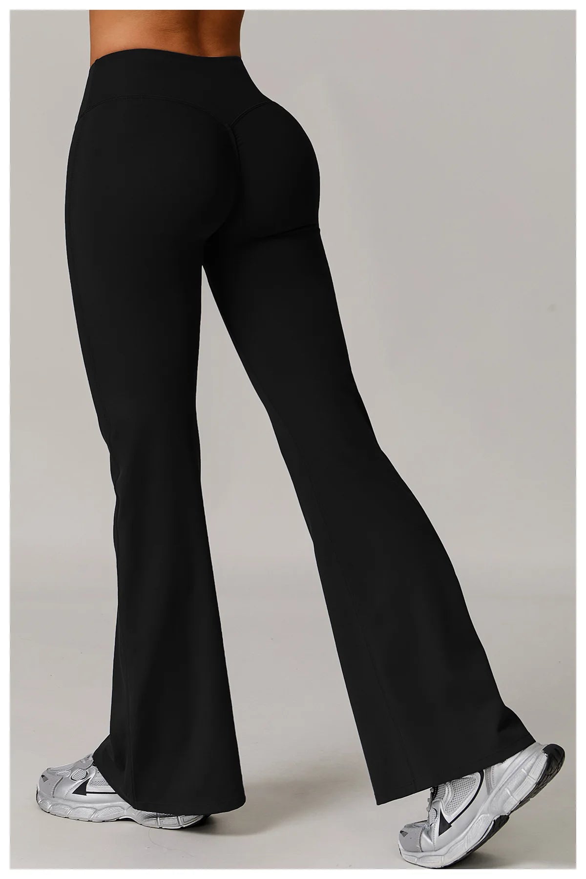 Taille haute pantalon à jambes larges Leggings femmes collants Fitness cloche-bas Yoga élastique Leggings Push Up gymnastique entraînement pantalon évasé