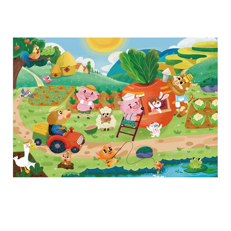 Puzzle de Transport en Papier pour Enfant de 3 à 6 Ans, Grandes Pièces, Cadeau d'Éveil, Jouets pour Bébé, 36 Pièces