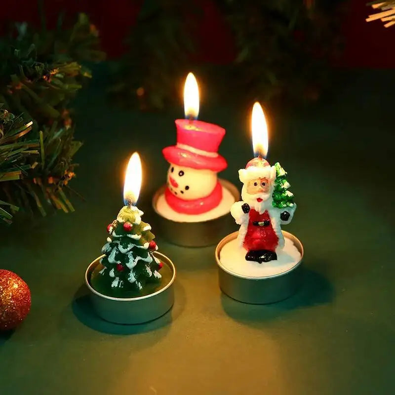 Bougies d'anniversaire sans fumée, 12 pièces, fournitures de décoration de noël, atmosphère, fabrication de bougies de noël, parfums, huile paraffine