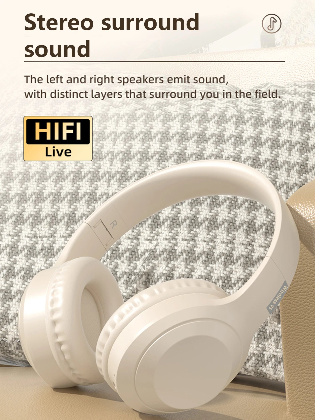 Casque casque sans fil Bluetooth, Jerry 5.0, longue portée, casque sans fil pour jeux de jeu, faible latence