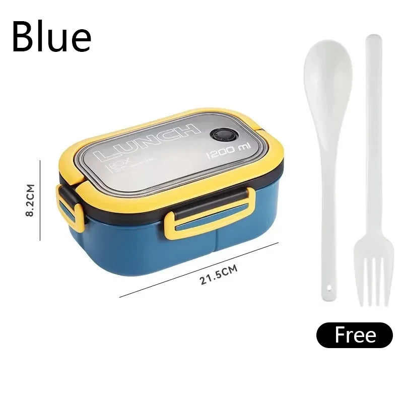 Boîte à déjeuner mignonne pour enfants, compartiments pour micro-ondes, Bento, école, Camping en plein air, pique-nique, récipient alimentaire Portable