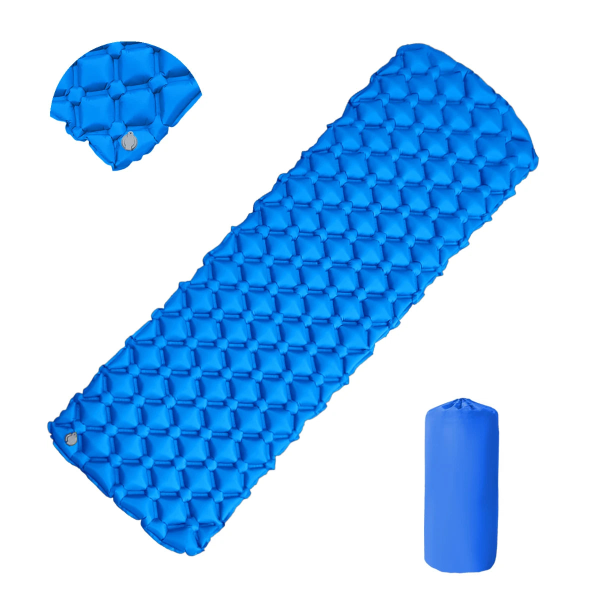 Matelas gonflable de camping pliant, lit de camp, matelas de couchage, couverture de pique-nique, polymères d'air de voyage, équipement de camping