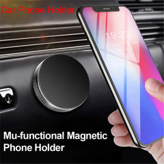 Support de téléphone magnétique pour voiture, adapté à l'iphone Xiaomi Huawei, support de téléphone portable pour tableau de bord, autocollant mural pour voiture