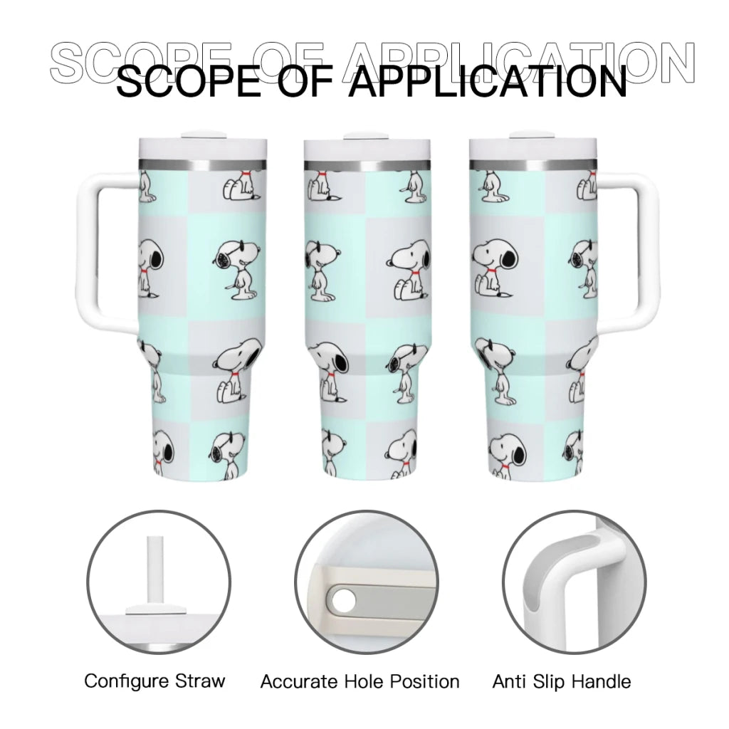 304 Stainless Steel Travel Cups for Car, Water Bottle, Tumbler, SnoAmendments, 40oz, 1200ml