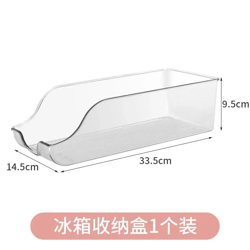 Boîte de rangement pour réfrigérateur, organisateur de réfrigérateur, boîtes de rangement de cuisine, canettes de Soda, panier, conteneurs de rangement, organisateur de garde-manger