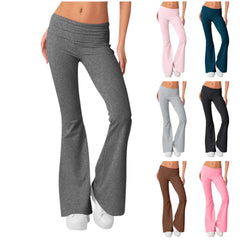 Leggings évasés pour femmes, taille haute, jambes larges, pantalons de Yoga, collants d'entraînement, de Fitness, de sport, vêtements amincissants décontractés