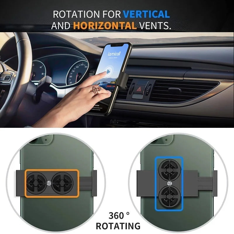 Support de téléphone universel pour voiture, pour iPhone XS 8 11 12 13 14 15 Pro Max, Clip de montage pour grille d'aération, Support de téléphone pour voiture, Smartphone