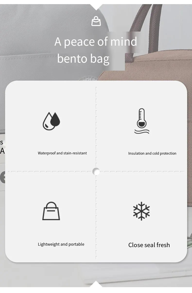 Sacs à lunch pour enfants, sac de pique-nique portable extérieur, sac de rangement des aliments, boîte à lunch pour enfants, documents solides, isolation thermique, grande capacité