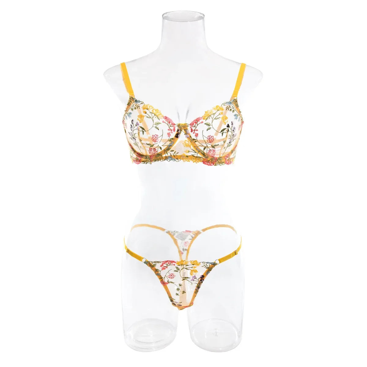 Ensemble de Lingerie érotique pour femmes, sous-vêtements féminins, Perspective Porno, vêtements de nuit en dentelle, ensemble de soutien-gorge Sexy pour culottes sexuelles