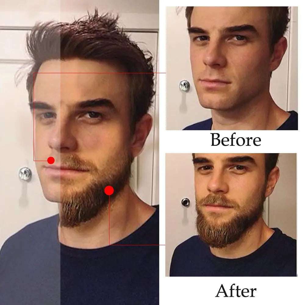 Huile naturelle pour la croissance de la barbe pour hommes, hydratante, lissante, outils de croissance des cheveux, revitalisant pour messieurs, soins pour la barbe